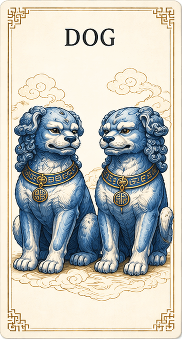 The Dog card — passes the lead to your partner