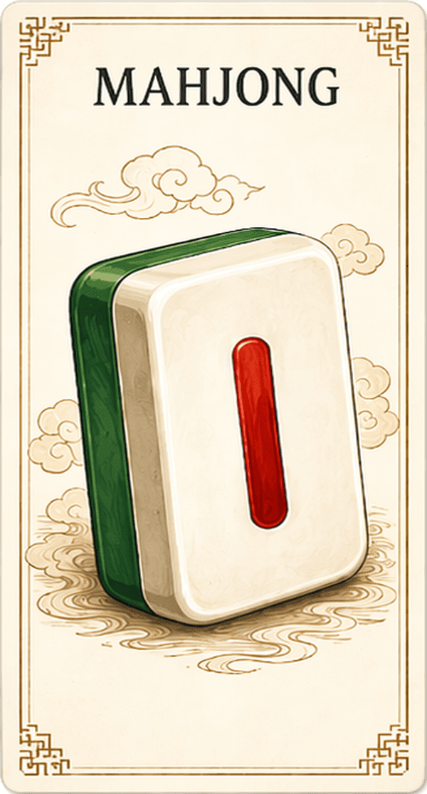 The Mahjong card — the 1, leads the first trick